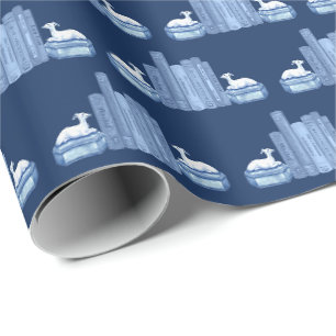 Cadeau Papier d'emballage Staffordshire Greyhounds et liv