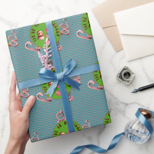 Cadeau Papier d'emballage sucre de canne SNAKES
