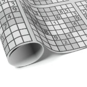 Cadeau Papier d'emballage SUDOKU (Coin rond)
