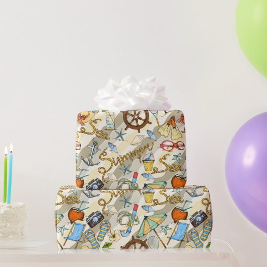 Cadeau Papier d'emballage Summer Time Fun (Cadeaux de fête)