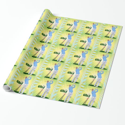 Cadeau Papier d'emballage Sunburst. (Déroulé)