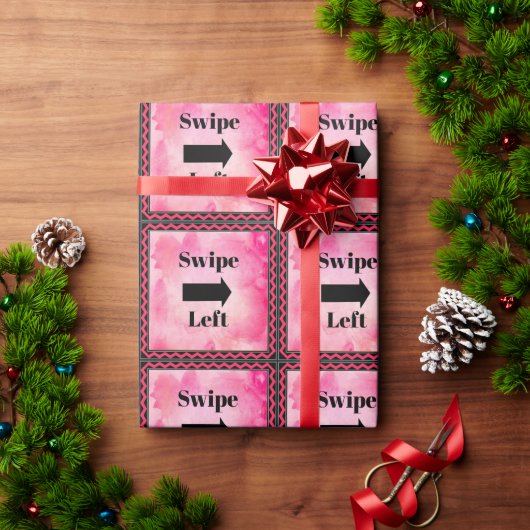 Cadeau Papier d'emballage Swipe Left (Cadeau de vacances)