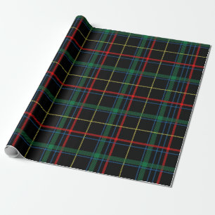 Cadeau papier d'emballage tartan plaid