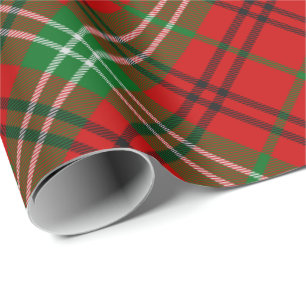 Cadeau Papier d'emballage Tartan Rouge Clan Morrison