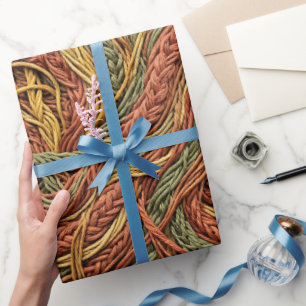Cadeau Papier d'emballage Terre Ton Racine Réseau Abstrai