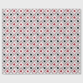 Cadeau Papier d'emballage Thème Carte de Poker (Plat)