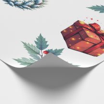 Papier d'emballage - Thème de Noël