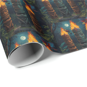Cadeau Papier d'emballage Tiki