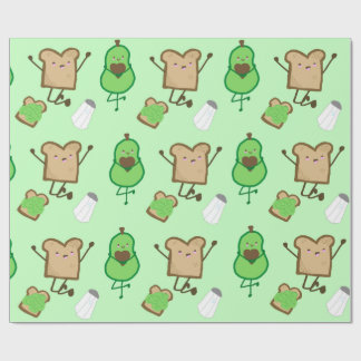 Cadeau Papier d'emballage Toast à l'avocat