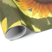 Cadeau Papier d'emballage Tournesol (Coin rond)