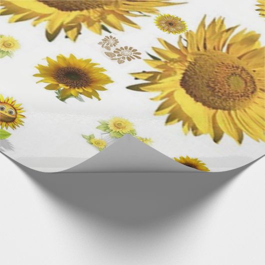 Cadeau papier d'emballage tournesol (Coin)