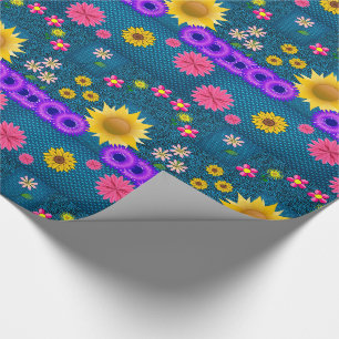 Cadeau Papier d'emballage Tournesol