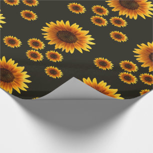 Cadeau Papier d'emballage Tournesol