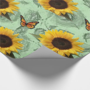 Cadeau Papier d'emballage Tournesol