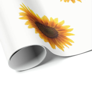 Cadeau Papier d'emballage Tournesol