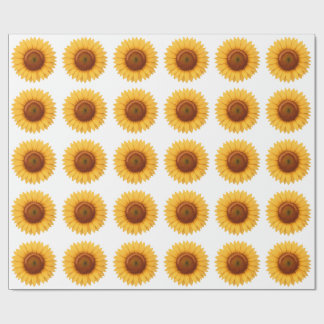 Cadeau Papier d'emballage - Tournesol