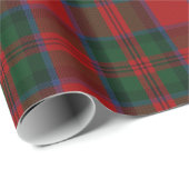 Cadeau Papier d'emballage traditionnel de plaid de tartan (Coin rond)