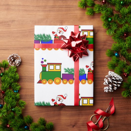 Cadeau Papier d'emballage Train de vacances de Noël (Cadeau de vacances)