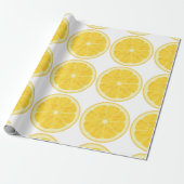 Cadeau Papier d'emballage - tranche de citron (Déroulé)