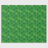 Cadeau Papier d'emballage Trèfle de la Saint-Patrick (Plat)