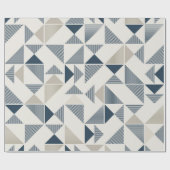 Cadeau papier d'emballage triangles moderne (Plat)