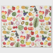Cadeau Papier d'emballage tropical (Plat)