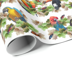 Cadeau Papier d'emballage tropical