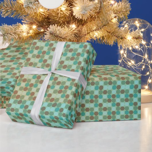 Cadeau papier d'emballage turquoise (Vacances)