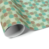Cadeau papier d'emballage turquoise (Coin rond)