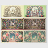 Cadeau Papier d'emballage unique à licorne (Plat)