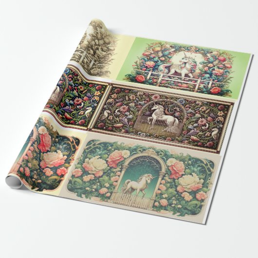 Cadeau Papier d'emballage unique à licorne (Déroulé)