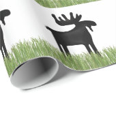 Cadeau Papier d'emballage unique de Country Moose (Coin rond)