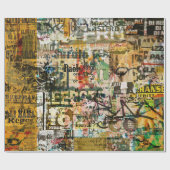 Cadeau papier d'emballage urbain de graffiti (Plat)