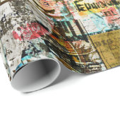 Cadeau papier d'emballage urbain de graffiti (Coin rond)