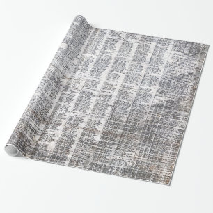 Cadeau papier d'emballage urbain de journal