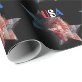 Cadeau Papier d'emballage USA (Coin rond)