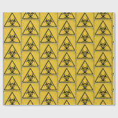 Cadeau Papier d'emballage V2 d'avertissement de risque (Plat)