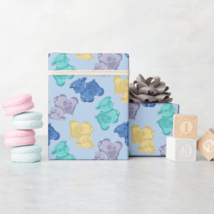 Cadeau Papier d'emballage Vache Gélifiée Baie Bleue Glacé