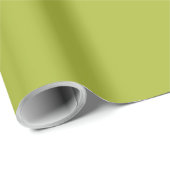 Cadeau Papier d'emballage vert avocat (Coin rond)