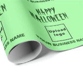 Cadeau Papier d'emballage vert clair pour Halloween pour (Coin rond)
