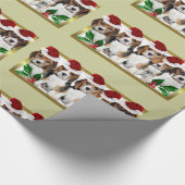 Cadeau Papier d'emballage vert de chiots de beagle de (Coin)