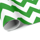 Cadeau Papier d'emballage vert et blanc grand fromage (Coin rond)