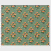 Cadeau Papier d'emballage vert Marigold (Plat)