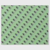 Cadeau Papier d'emballage vert mat Fly Buddy (Plat)