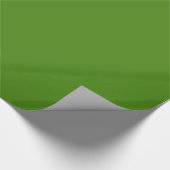 Cadeau Papier d'emballage vert uni (Coin)