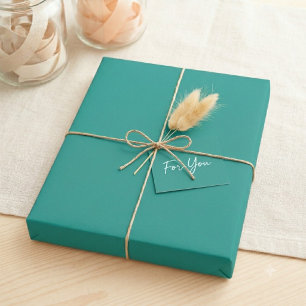 Cadeau Papier d'emballage vert uni Sous la mer