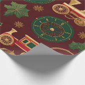 Cadeau papier d'emballage victorien de noël (Coin)