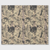 Cadeau Papier d'emballage vintage (Plat)