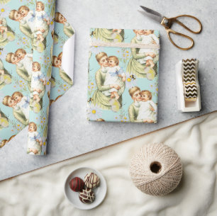 Cadeau Papier d'emballage vintage Baby Boy.
