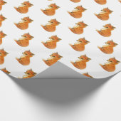 Cadeau Papier d'emballage vintage de Fox de bébé (Coin)